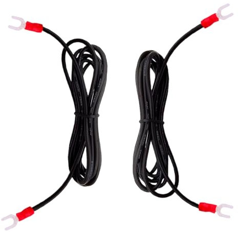 KOOKFJLLZ Phonograph Turntable Ground Wire for Technics SL-1200 1210 1500 1700 1800 MK2 MK5 Wire grounding Record Player, 5-ft Silicone Soft grounding Wire(2-Packs)