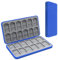 Skycase Game Card Aufbewahrungsbox für Switch Game Card,Spiele Aufbewahrung mit 24 Spielkartenfächer,Tragbare Schutzhülle für Switch OLED Game Card,Hardcase Hülle,Silikonfutter,Blau