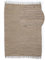 carpetfine Flickenteppich Kelim Chindi Uni Taupe 120x170 cm, handgewebt | Fleckerlteppich aus Baumwolle für Wohnzimmermit Fransen
