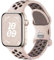 Upeak Sportarmband Kompatibel mit Apple Watch Armband 41mm 40mm 38mm, Atmungsaktiv Silikon Apfelband mit Bunte Flocken, für iWatch Armband Ultra 2 SE Series 9 8 7 6 5 4 3 2 1, S, Wüstenstein