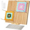 Sperrbrett für Granny Square, Wooden Blocking Board Häkeln und 30 Edelstahl Stabstiften, PQKL-party Sperrbrett Häkeln Holz, Crochet Blocking Board Kit, Strick-und Häkelprojekte, Bambus Blockierbretter