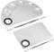 Make-up Paletten Edelstahl, 2 Stücke Kosmetikpaletten mit Spatel, Professionelle Kosmetische Mischen Palette, Makeup Mixing Palette für Kosmetik, Lippenstift, Nail Art und Pigment Mischen (Silber)