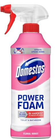 Domestos Power Foam Toilet & Bathroom Cleaner Spray Floral Burst 450ml