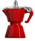 Carriere Caffettiera Giocattolo in Miniatura con Simulazione di Caffettiera per Bambini in Metallo Rosso