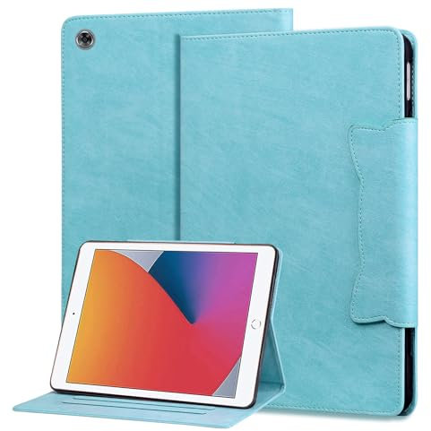 Bxithnr Funda para Huawei Mediapad M5 Lite 10 10.1 Pulgada 2018 Tablet Carcasa PU + TPU Cuero [Auto-Sueño/Estela] Flip Case Cover con Función de Soporte - Cielo Azul