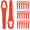 50Pcs Plastic Grass Trimmer Blades, 90mm Replacement Cordless Strimmer Blades for Stihl Polycut 2-2 Polycut 3-2 FSA 45 FSA 57 Garden Strimmer Lawn Mower Blades