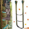 Mydrissu 3 Step Climbing Aider,Climbing Stick Aiders for Hunting Rope Ladders Tree Steps Aider Treestand Gear Camo Foot Ascender Step Plate Stands Saddle Hang Strap Climb Sticks Equipment Tool,Thick