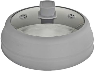 Junterone - Tapa antisalpicaduras para microondas y tapa de cristal para microondas para alimentos, tapa plegable para placa de microondas de 9 pulgadas y 23 cm