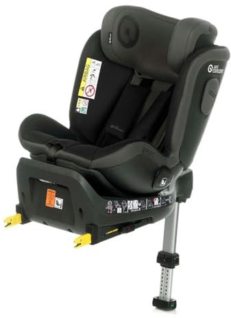 Jané iXpert, Silla de Coche iSize con Isofix, de 40 a 105 cm, de 0 a 4 años, Ambos Sentidos de la Marcha, Rotación 360º, Reductor Recién Nacido, Tapiceria Desenfundable, Negro
