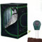 Mucola Growzelt 100x100x200 cm Set mit 3-in-1 Messgerät Zuchtzelt für Hydrokulturen zur Pflanzenzucht | licht- und wasserdicht | Indoor Grow Tent mit reflektierender Innenfolie Zimmergewächshaus