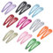 Lot de 20 pinces à cheveux à paillettes pour enfants, filles, en métal coloré, accessoires de coiffure pour enfants, filles, 10 couleurs