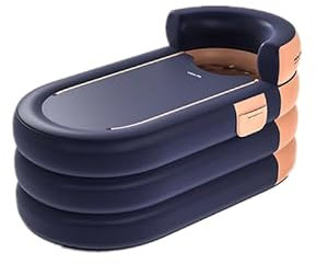Bañera de hielo portátil para viajes al aire libre, piscina polar plegable para terapia de agua fría y caliente, sauna de congelación profunda para recuperación de lesiones en adultos, color naranja