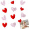 12 Pcs Fridge Magnets Color Fridge Magnet Board 3D Heart Flower Cute Small Magnets Strong Fridge Magnets for Board Refrigerator Locker Kitchen Office (12 Pcs Heart A)