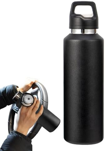 Gvblkq Insulated Thermal Bottle, Stainless Steel Water Tumbler, Insulated Stainless Steel Cycling Sports Water Bottle, Water Bottle for Running, Cycling, Mountaineering, Driving, Sports Water Bottle