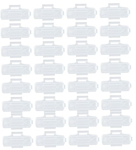 HOMSFOU Kabeletiketten-etui – 100 Stück Kabeletiketten-nummernaufkleber Etikettenhalter- Für Boxen Kabeletiketten-etui Für Verkabelung Kabel Schiffe Und Die Chemische Industrie