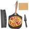JasCherry Pala de Pizza de Aluminio con Mango, Deslizador de Pizza, Utensilios de Cocina para Pizzeros, Pala Pizza Horno con asa Plegable para Barbacoa Cocinar Pizzas, Pan