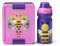 Room Copenhagen LEGO LUNCH SET – ICONIC Design, Spaßig & Funktional – 390 ml Flasche und Brotdose für Kinder & Erwachsene, für Mahlzeiten unterwegs, Violett