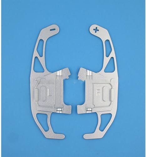 ZDDYUU Paletta Cambio Volante per Golf 7 R-Line 2015-2019, Volante Palette del Cambio all'Usura Durevole Pale Cambio Volanti Estensioni Auto Accessori,Silver