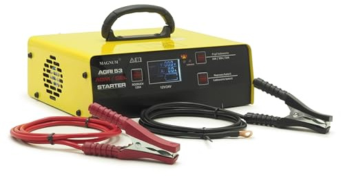 Magnum Agri 53 – Intelligentes Ladegerät mit Starthilfe für 12V/24V Autobatterien – Automatisch & Sicher Bestschweissen.de