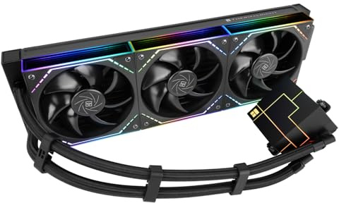 Thermalright TR Core Matrix 360 ARGB Black V2 - Raffreddatore liquido CPU AIO con 3 ventole modulari, velocità pompa dell'acqua 2800 giri/min, per AM4/AM5, Intel LGA1150/1151/1200/1700/1851