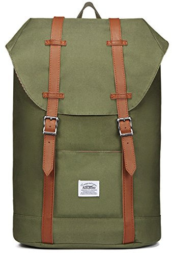 KAUKKO Rucksack Damen Herren Schön und Praktisch Daypack für Schule, Uni, Beruf und Freizeit mit 14 Laptopfach Tasche für den Alltag,18L
