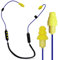 Plugfones Liberate 2.0 Wireless Bluetooth in-Ear Earplug Earbuds- 29NRR Noise Reduction Headphones with Noise Isolating Mic and Controls (Blue & Yellow)