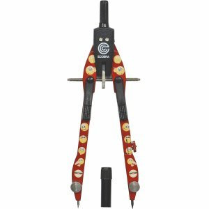 Ecobra 5 x Schnellverstell-Zirkel New Master Smileys rot