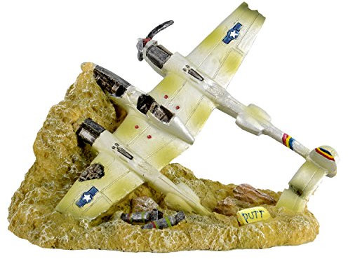 Unterwasser Treasures 65251 Niedriger Fighter Flugzeug Aquarium Ornament