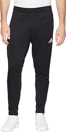 adidas Tiro '17 Herrenhose, Herren, Hosen, Soccer Tiro 17 Training Pant, Schwarz/Power Rot/Weiß/Fettblau, X-Large