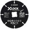 Bosch 1x Trennscheibe Carbide Multi Wheel (für Holz, Kunststoff, Trockenbauwände, Kupferrohr, X-LOCK, Ø 125 mm, Bohrung Ø 22,23 mm, Professional Zubehör Winkelschleifer)