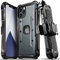 Vena vArmor Rugged Case Compatible With Apple iPhone 12 Pro Max (6.7-inch), (Military Grade Drop Protection) Heavy Duty Holster Belt Clip Cover with KickStand - Space Gray