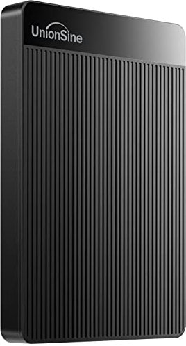 UnionSine Hard Disk Esterno 2,5 750GB Ultra Slim Portatile USB3.0 SATA HDD Storage per PC, Macbook, PS4, PS5, Xbox series, Wii u, TV (Nero) HD2510