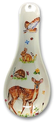 Woodland Wildlife Spoon Rest Kitchen aid with Hole for Hanging 24cm
