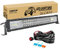 RIGIDON 22 Zoll 55 cm 270W außen alu led lichtleiste mit 12v kabelbaum kit, Wasserdicht warmweiß offroad beleuchtung für Auto Offroad ATV LKW KFZ Traktor Fahrzeuge 4x4, Slim led nebelscheinwerfer