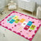 FODELIUY HüPfspiel Teppich Kinderzimmer, Hopscotch Rug, HüPfkäStchen Matte, Spielteppich MäDchen Jungen, HüPfmatte Kinder(80×120cm)
