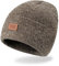 Levi's Uni-Erwachsene All Season Comfy Leather Logo Patch Cuffed Hero Beanie-Mütze, Braun meliert, Einheitsgre