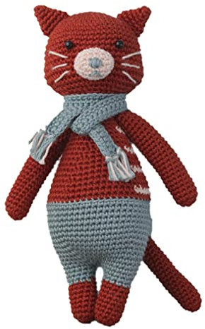 Hardicraft Häkelpaket Häkelset zum selber Machen mit Anleitung und Material für Katze Pixie, ca. 21 cm