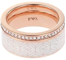 Emporio Armani Ring Für Frauen, Größe Größerer Ring: 21X6X2mm Größe Kleiner Ring: 21X2X2mm Rose Gold Edelstahl Ring, EGS2830221