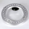 Schwerlast Lazy Susan Drehplatte Drehlager Drehscheibe Für Runden Esstisch, 360°Drehscheibe Drehbar 300 400mm 500mm, Silber Drehteller Aus Aluminium, Für Tabletop Serving Messedisplays