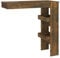 vidaXL Wand Bartisch Bartresen Stehtisch Tisch Tresentisch Bistrotisch Wandtisch Loungetisch Küchentisch Räuchereiche 102x45x103,5cm Holzwerkstoff