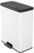 CURVER Poubelle Deco Rectangle 65L, Blanc , pour Cuisine, Buanderie, Garage, 486x284x615 mm, PP 100% recyclé(version précedente)