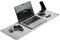 DELTAHUB - Filz Schreibtisch Schutzunterlage, Anti-Fransen & Anti-Rutsch, Schreibtischunterlage aus Filz, Langlebig, Schlankes Design, ideal für PC, Mac, Laptop (Hellgrau - (30x90cm), M)
