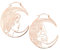 Wildcat Ohrringe Skull Couple Hoops Roségold onesize