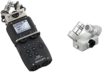 Zoom H5 4-Track Portable Recorder for Audio for Video, Music, and Podcasting, Stereo Microphones, 2 XLR/TRS Inputs, USB Audio Interface, Battery Powered and Zoom + Official Accessory Pack (APH5)