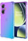 Dedux Souple Coque Compatible avec OnePlus Nord CE 3 Lite 5G, Etui Dégradé de Couleur Transparent TPU, [Renfort d'angle ] Transparente Protection Antichoc Housse (Violet/Bleu)