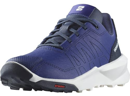 Salomon Patrol Play Unisex Kids Hiking & Running Shoes, Versatile Protection, Lightweight Comfort, and All-Terrain Grip, Blue Print, 1