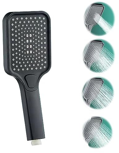 Vastsea Alcachofa de Ducha, Alcachofa de Ducha con Alta Presión, Alcachofa de Ducha de lluvia con 4 Modos de Pulverización