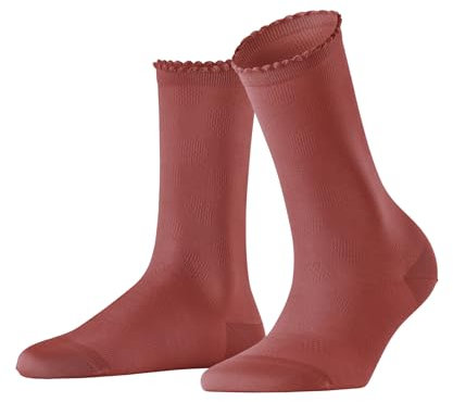 FALKE Damen Socken Bold Dot W So Baumwolle einfarbig 1 Paar, Rot Lobster 8862, 35-38