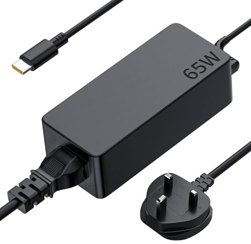 65W USB C Charger for Thinkpad Laptop Power Adapter for Lenovo Thinkpad X1 T14 T15 T480 T480s T490 T580 T590 X13 X280 X380 E14 E15 E490 E580 E590 L380 Chromebook C330 S330 300e Yoga Type C Power Cable