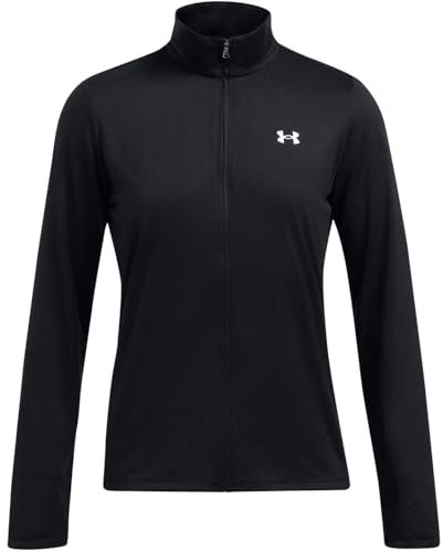 Under Armour Tech Damenjacke mit durchgehendem Reißverschluss, Schwarz/Weiß, XS